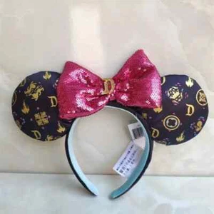 Red Sequins Bow Minnie Ears Mickey Mouse Disney- Parks Ears Black Headband Ears - Picture 1 of 3