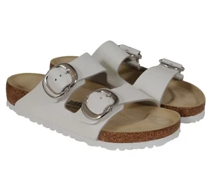Chrome Hearts Womens Birkenstock Arizona Double Buckle White Sandals EU 38 US 7 - Picture 1 of 8