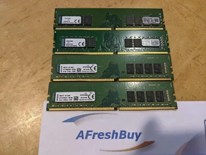32 GB (4x 8 GB) Kingston 8GB DDR4 2133MT Non ECC Memory Ram (P/N: KCP421ND8/8) - Picture 1 of 3