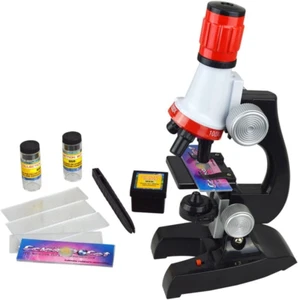 Microscope Kit für Kinder Beginner,Wissenschaft Mikroskop 100x 400 x 1200 mit LE - Bild 1 von 6