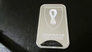 NEW 1 Oz .999 Silver Bar FIFA WORLD CUP Qatar 2022 MONDIALI Bullion USA no Swiss - Picture 1 of 8
