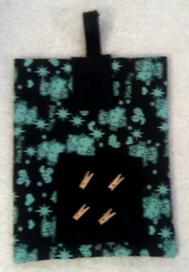 Hanging Peg Bag - Canvas - 11 x 9'' - Handmade - Free UK Postage - Picture 1 of 1