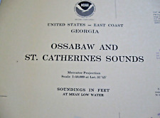 NAVIGATIONAL CHART / MAP  # 11511 - OSSABAW  & ST. CATHERINES SOUNDS - GEORGIA