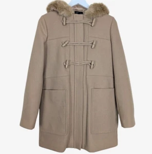 TOPSHOP : Camel Duffle Coat With Toggles : UK10 : WAS: £79.99!! - Picture 1 of 3