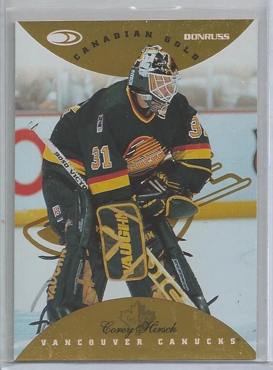1996-97 Donruss Canadian Ice Gold Press Proofs - Corey Hirsch  #73  /SP
