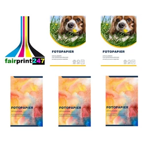 Fotopapier glänzend wasserfest 10x15 cm DIN A4 160 200 240 g/m² Auswahl - Afbeelding 1 van 11