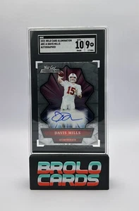 DAVIS MILLS Auto SGC 9 Mint 10 Auto 2021 Wild Card Alumination #ABC-A Texans - Picture 1 of 2
