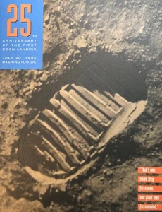 1994 US Postal Service 25th Ann of Moon Landing booklet - Picture 1 of 5