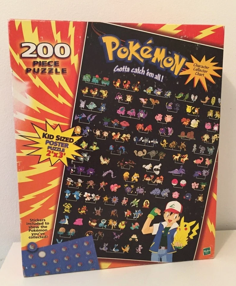 Hasbro Pokemon Kid Sized Poster Puzzle 200 Pieces