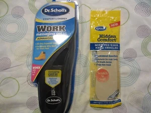 DR SCHOLL'S SIZE WOMEN'S 6-10 GEL INSOLE & PAIR OF HIDDEN COMFORT INSOLE - Picture 1 of 10