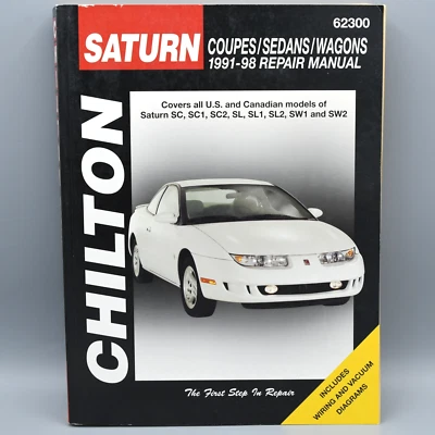 Chilton Saturn Coupés Sedanes Vagones 1991-1998 Manual de Reparación 62300 Foto 1 de 4