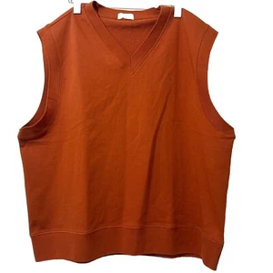 Margaret Howell Fred Perry Tank Top Uk M Trägershirt Ärmellos V-Ausschnitt Orange MHL - Bild 1 von 20