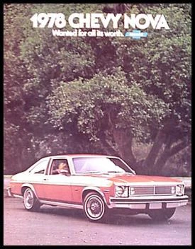 Chevrolet Nova 1978 folleto Foto 1 de 1