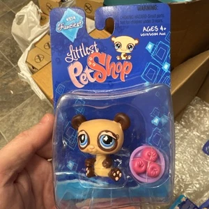 Littlest Pet shop LPS Fanciest Brown Tan Bear with Apples #574 Hasbro 2007 - Picture 1 of 3