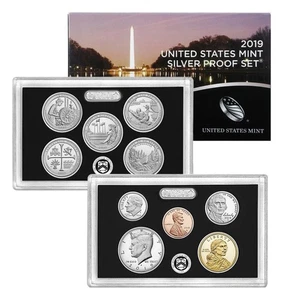 United States Mint 2019 Silver Proof Set Uncirculated Lot W COA & OGP - Picture 1 of 13