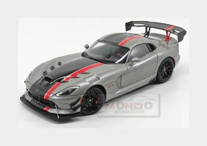 1:18 Autoart Dodge Viper Acr 2017 Silver Black AA71733 Modellino - Foto 1 di 2