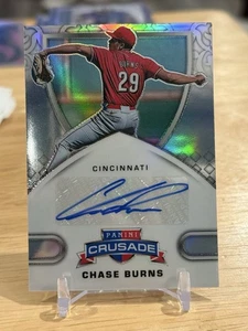 2025 Panini Crusade Chase Burns Crusade Signatures #CS-CBR Cincinnati Reds /99 - Picture 1 of 7