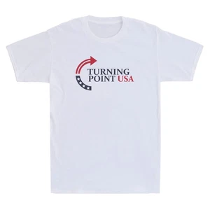 Charlie Turning Point USA Patriotic Quote Novelty Men's Short Sleeve T-Shirt Tee - Picture 1 of 4
