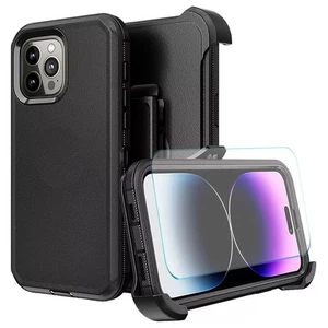 Coque pour iPhone 13/Pro/Pro Max Coque Téléphone Antichoc Adaptée Defender + Vitre Ecran - Photo 1 sur 50