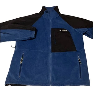 Columbia Giacca Pile Uomo Grande Blu Interscambio - Foto 1 di 10
