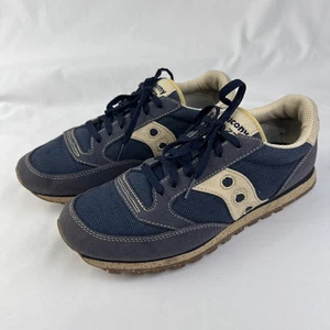 Saucony Originals Men's Jazz Low Pro Sneaker US Size 10 Navy Blue EUC - Picture 1 of 10