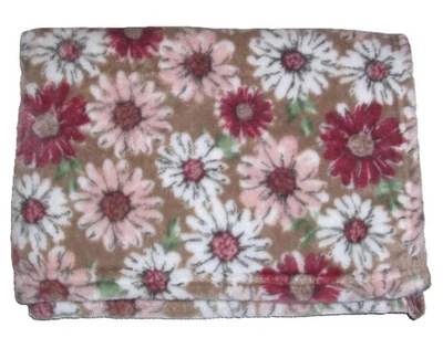 Одеяло Baby Starters 2024 желтовато-коричневое розовое белое с цветами ромашки защитное 30x40 дюймов б/у в отличном состоянии - Изображение 1 из 2