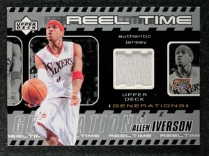 2002 Upper Deck Reel Time ALLEN IVERSON Patch Generations Philadelphia 76ers - Picture 1 of 3