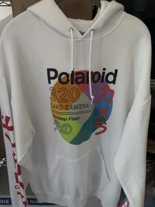 Camisa Gráfica Polaroid Ex-Grande Blanca Sudadera con Capucha 320 Land Camera OneStep Flash - Imagen 1 de 7