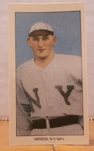 TOBACCO BASEBALL CARD REPRINT 1988 EL PRINCIPE DE GALES BUCK HERZOG NEW YORK - Picture 1 of 2