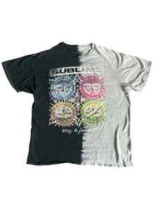 Sublime 40 Oz to Freedom Black Gray Tie Dye T-Shirt Adult Medium Short Sleeve - Picture 1 of 4