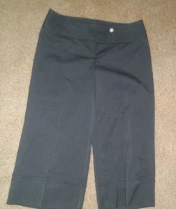 Junior Damen Gaucho Stil Caprihose-schwarz-no Boundaries Größe 7 - Bild 1 von 2