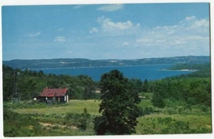 Panoramic View Crystal Lake MI Michigan Benzie County 1960s - Picture 1 of 1