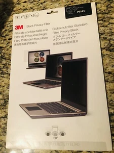3M, Black Privacy Filter,14.1in, PF141C3B - Picture 1 of 3