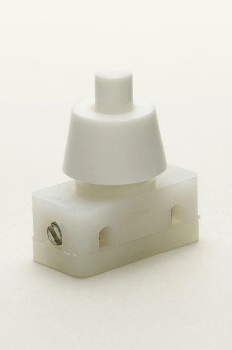 MINI MINIATURE 2 AMP ON OFF MAINS 240V PUSH BUTTON PRESS SWITCH LAMP LIGHT - Image 1 of 1