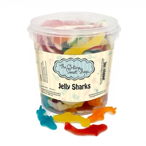 Jelly Sharks Sweets Bucket Pick and Mix Candy Retro Party Treats - Picture 1 of 1