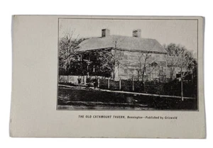Vintage Post Card PC The Old Catamount Tavern Bennington By Grisworld Unposted - Picture 1 of 3