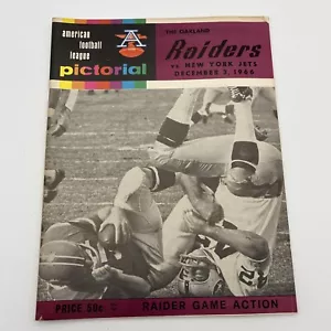 December 3, 1966 AFL Pictorial Program Oakland Raiders vs New York Jets NYJ-1 - Picture 1 of 10