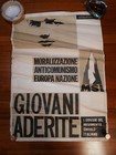 MANIFESTO ORIGINALE PARTITO MOVIMENTO SOCIALE ITALIANO MSI Poster fascismo 