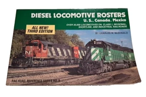 1992 DIESEL LOCOMOTIVE ROSTERS Book Ref Series No.9: McDonald U.S Canada Mexico - Picture 1 of 6