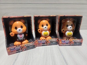 Care Bears Unlock The Magic Ooshies HALLOWEEN Vinyl Figures COMPLETE Set Of 3 - Picture 1 of 7