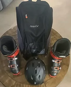 Lange Freestyle Ski Boots Size 28.5 Giro Ski Helmet Large And Swix Pack - Picture 1 of 10
