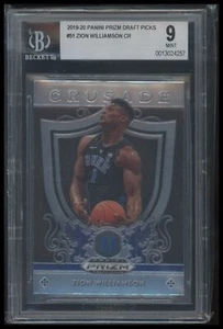 2019 Panini Prizm Draft Picks #51 Zion Williamson BGS 9 - Picture 1 of 2