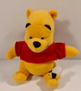 Winnie the Pooh Pooh Bear with Bee Soft Toy Plush Disney 17cm - Foto 1 di 8