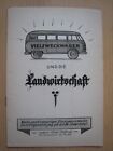 Der Vielzweckwagen und die Landwirtschaft 50er Jahre VW Transporter Bus Prospekt
