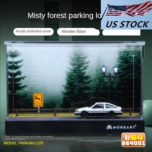 1/64 Dioramas 3D Build Misty Forest LED Light Model for Cars Parking Lot - Picture 1 of 12