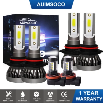 Faros LED blancos altos bajos + bombillas antiniebla para Toyota Avalon 2013-2016 2017 Foto 1 de 4