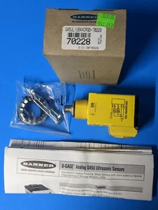 Banner Q45ULIU64ACRQ6 Ultrasonic Sensor, Range: 100-1400mm, Supply: 15-24VDC - Picture 1 of 6