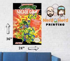 Teenage Mutant Ninja Turtles II Box Art Wall Poster Multiple Sizes 11x17-24x36 - Picture 1 of 3