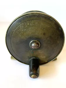ANTIQUE FISHING REEL F. J. WILLIAMS & CO. LONDON - c.1900-1910 - PARTS OR REPAIR - Picture 1 of 7