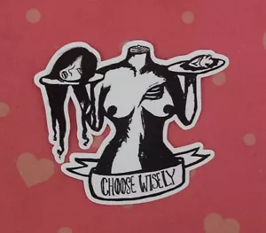 Choose Wisely vinyl glossy sticker punk skateboard laptop adult - Picture 1 of 4